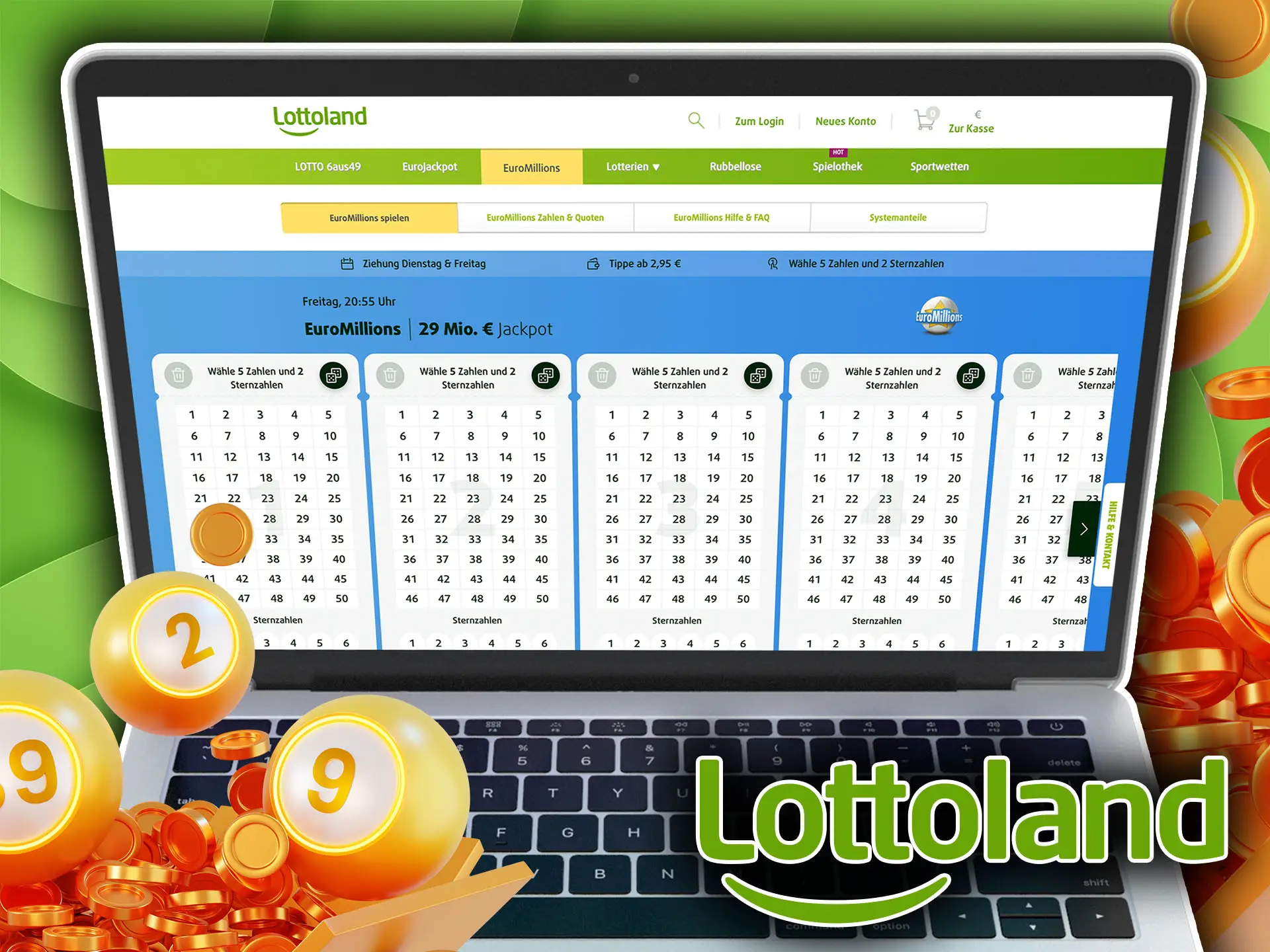 EuroMillions setze auf internationale Gewinne.