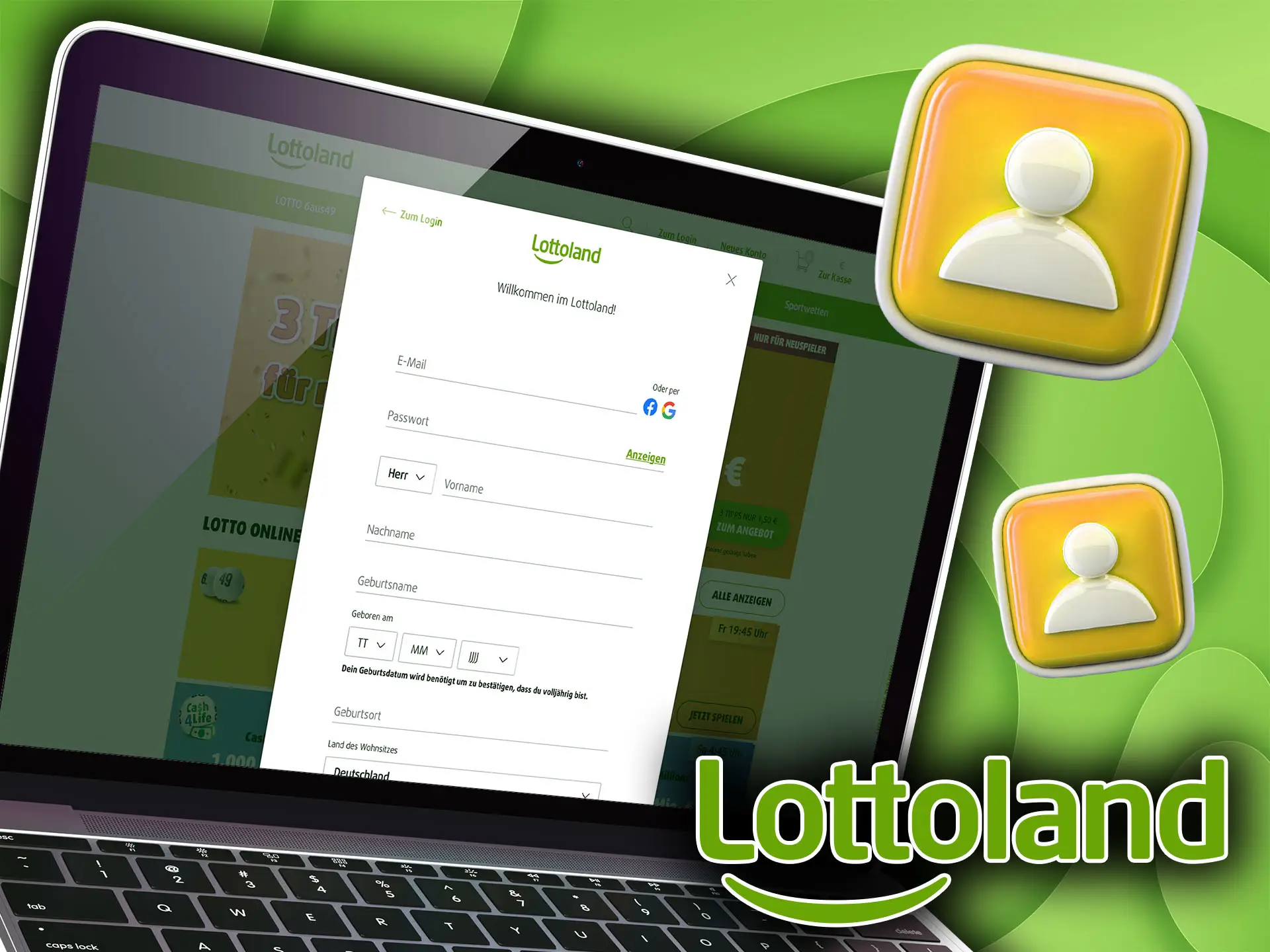 Wie registriere ich mich bei Lottoland einfacher Leitfaden.